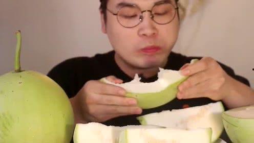 王大甜吃葫芦瓜视频,趣味横生美食体验